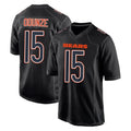 harde C.Bears #15 Rome Odunze Player Carbon Black Fashion Game Stitched Jerseys
