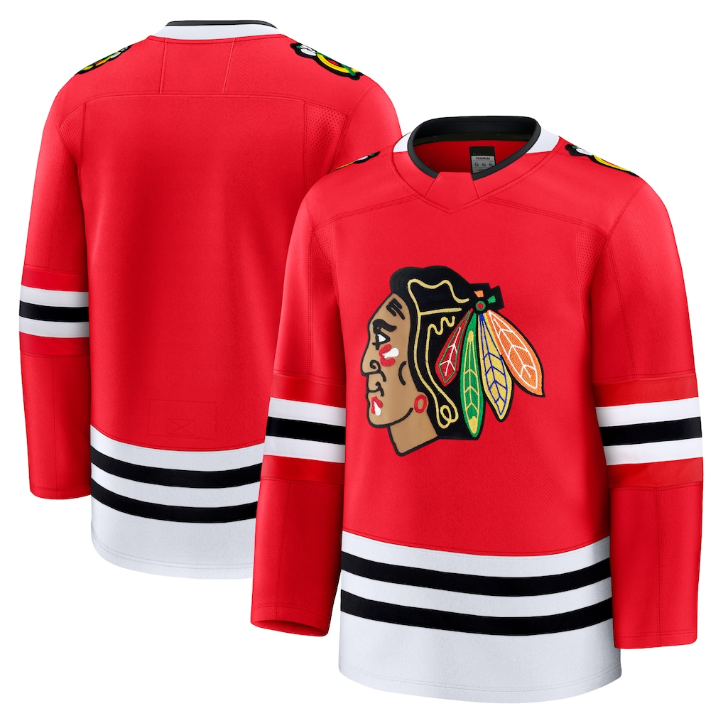 harde C.Blackhawks Red Home Premium Jerseys