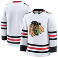harde C.Blackhawks White Away Premium Jerseys