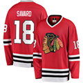 harde C.Blackhawks #18 Denis Savard Red Premier Breakaway Retired Player Jerseys