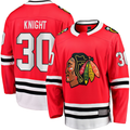 harde C.Blackhawks #30 Spencer Knight Red Home Breakaway Jerseys