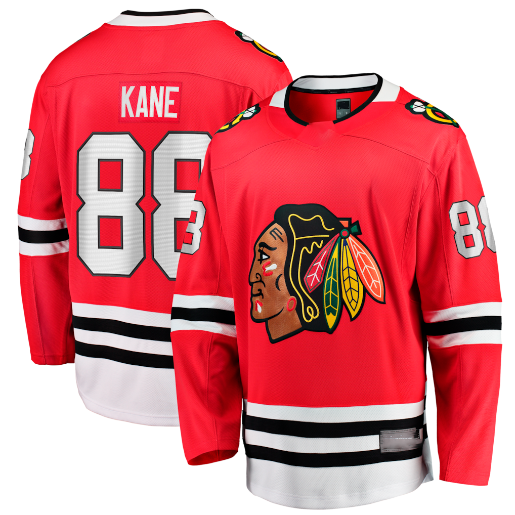 harde C.Blackhawks #88 Patrick Kane Red Home Breakaway Jerseys