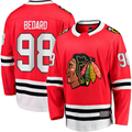 harde C.Blackhawks #98 Connor Bedard Red Home Breakaway Player Jerseys