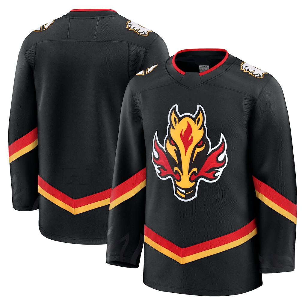 harde C.Flames Black Alternate Premium Jerseys