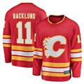 harde C.Flames #11 Mikael Backlund Red Home Breakaway Player Jerseys