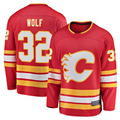 harde C.Flames #32 Dustin Wolf Red Home Breakaway Jerseys
