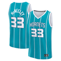 harde C.Hornets #33 Liam McNeeley  Teal Fast Break Replica Jerseys - Icon Edition