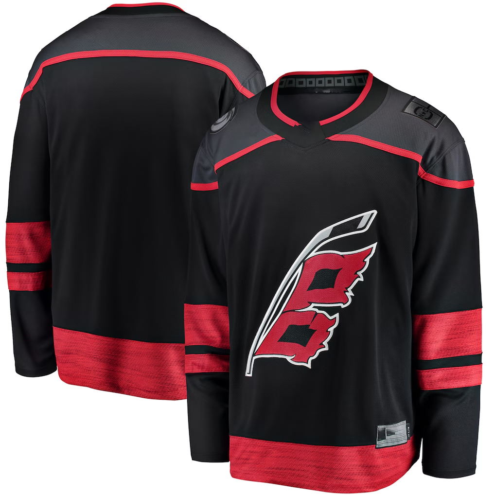 harde C.Hurricanes Black Home Breakaway Stitched Jerseys