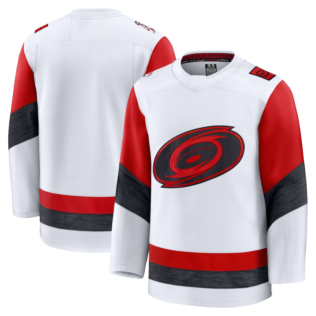harde C.Hurricanes White Away Premium Stitched Jerseys