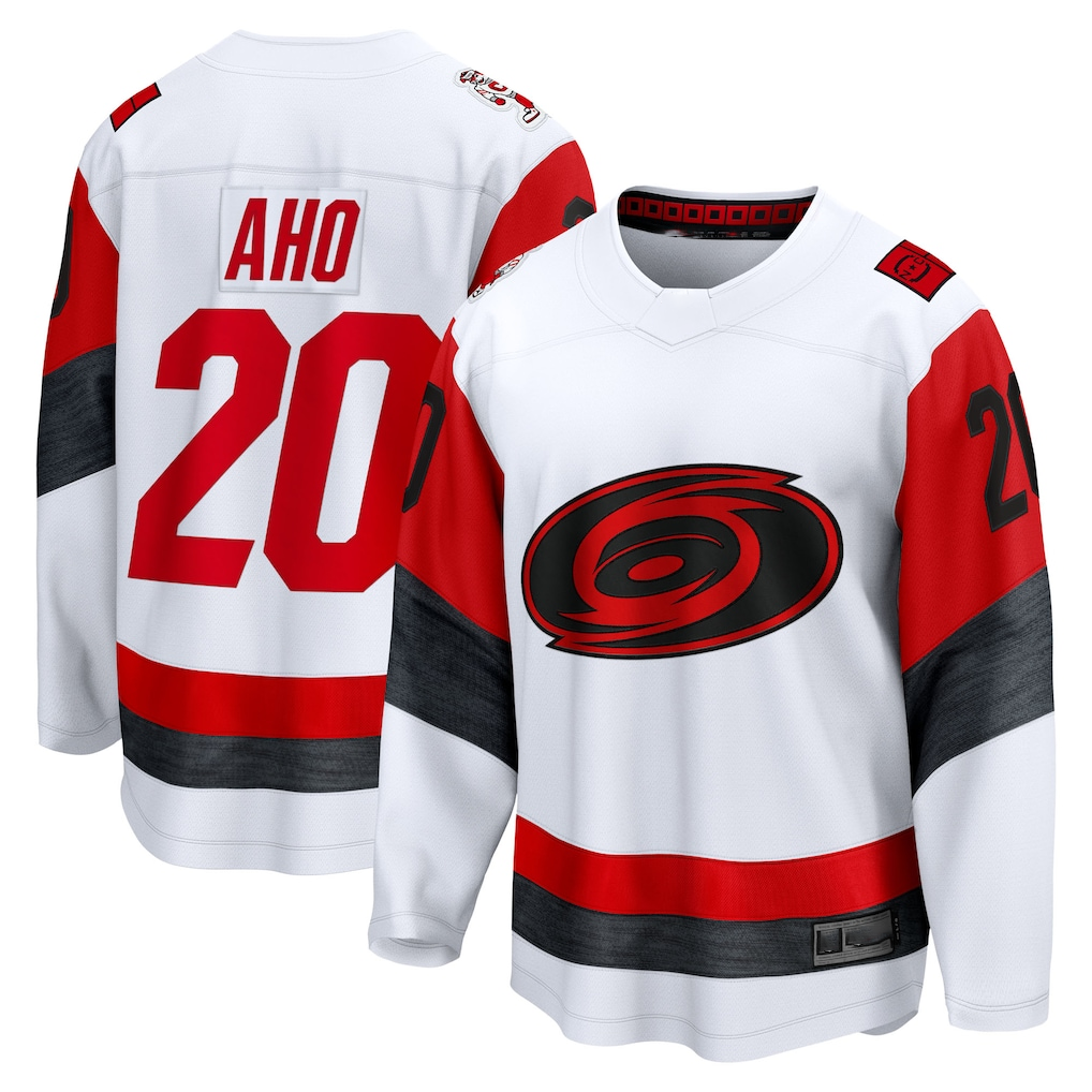 harde C.Hurricanes #20 Sebastian Aho White Away Breakaway Stitched Jerseys