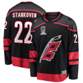 harde C.Hurricanes #22 Logan Stankoven Black 2026 Stanley Cup Champions Home Breakaway Stitched Jerseys