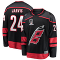 harde C.Hurricanes #24 Seth Jarvis Black 2026 Stanley Cup Champions Home Breakaway Stitched Jerseys