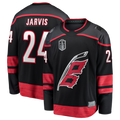 harde C.Hurricanes #24 Seth Jarvis Black 2026 Stanley Cup Final Home Breakaway Stitched Jerseys