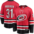 harde C.Hurricanes #31 Frederik Andersen Red Alternate Breakaway Player Stitched Jerseys