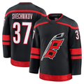 harde C.Hurricanes #37 Andrei Svechnikov Black Home Premium Stitched Jerseys