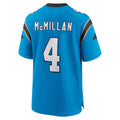 harde C.Panthers #4 Tetairoa McMillan Player Blue Home Game Stitched Jerseys