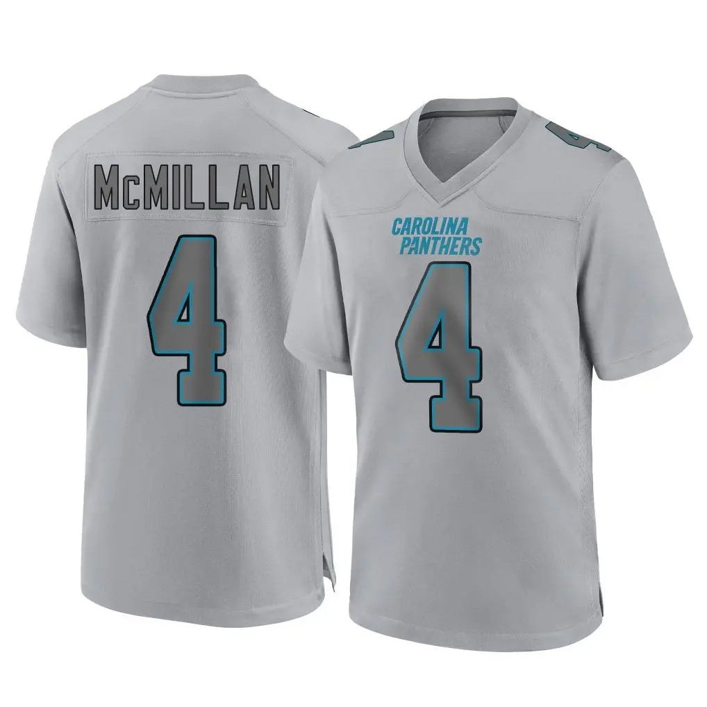 harde C.Panthers #4 Tetairoa McMillan Player Gray Atmosphere Fashion Game Stitched Jerseys