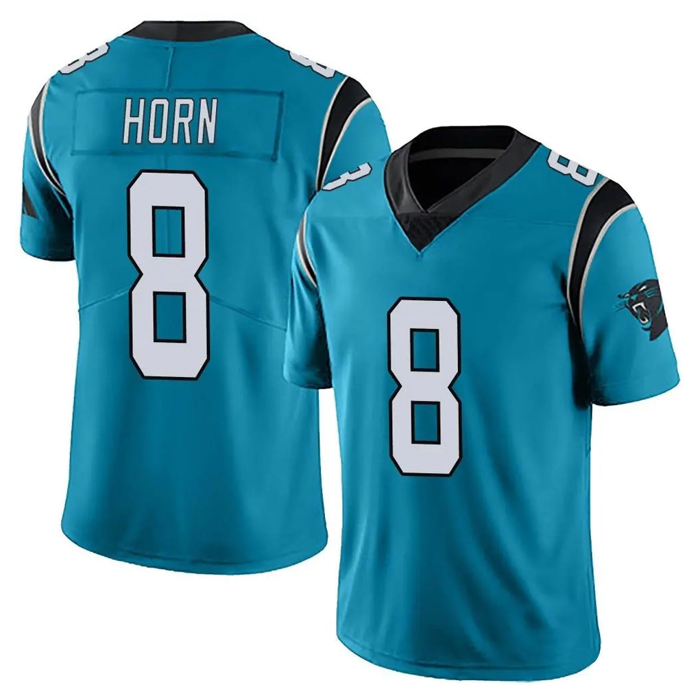 harde C.Panthers #8 Jaycee Horn Player Blue Vapor Untouchable Limited Game Stitched Jerseys