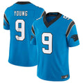 harde C.Panthers #9 Bryce Young Blue Vapor F.U.S.E. Limited Home Game Stitched Jerseys