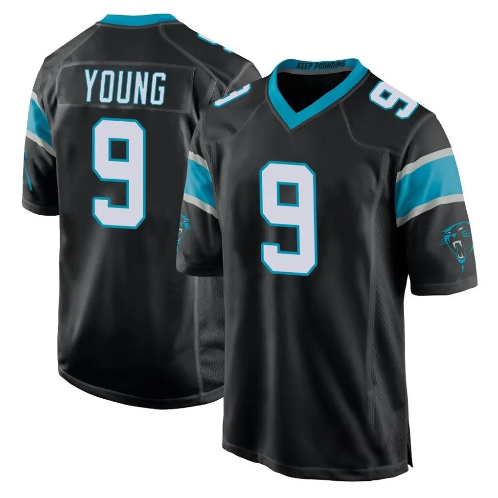 harde C.Panthers #9 Bryce Young Player Black Game Stitched Jerseys