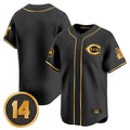 harde C.Reds Black-Gold Vapor Premier Limited Home Blank Player Stitched Jerseys