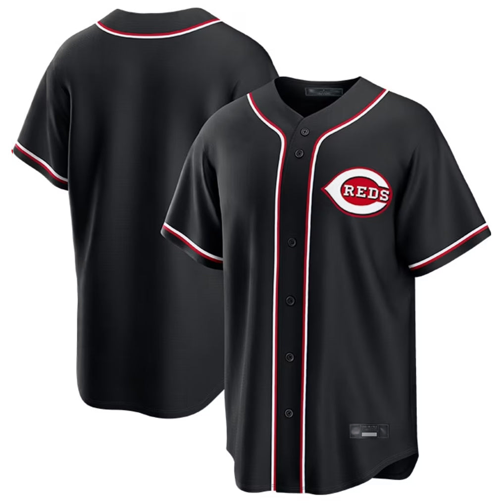 harde C.Reds Black Fashion Out Home Game Blank Player Stitched Jerseys
