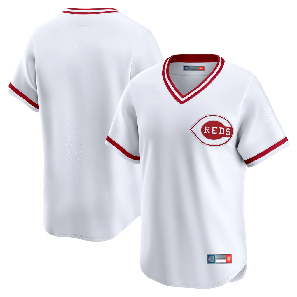 harde C.Reds White Cooperstown Collection Limited T-shirt Home Blank Player Stitched Jerseys