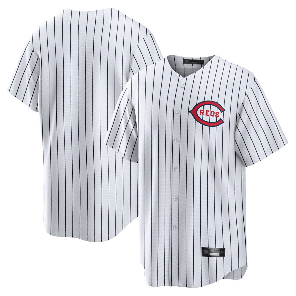 harde C.Reds White Stripe Field of Dreams Game Home Blank Player Stitched Jerseys