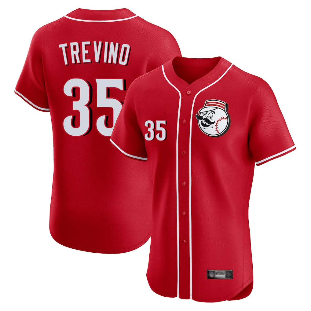 harde C.Reds #35 Jose Trevino Player Red Limited Elite Home Game Stitched Jerseys