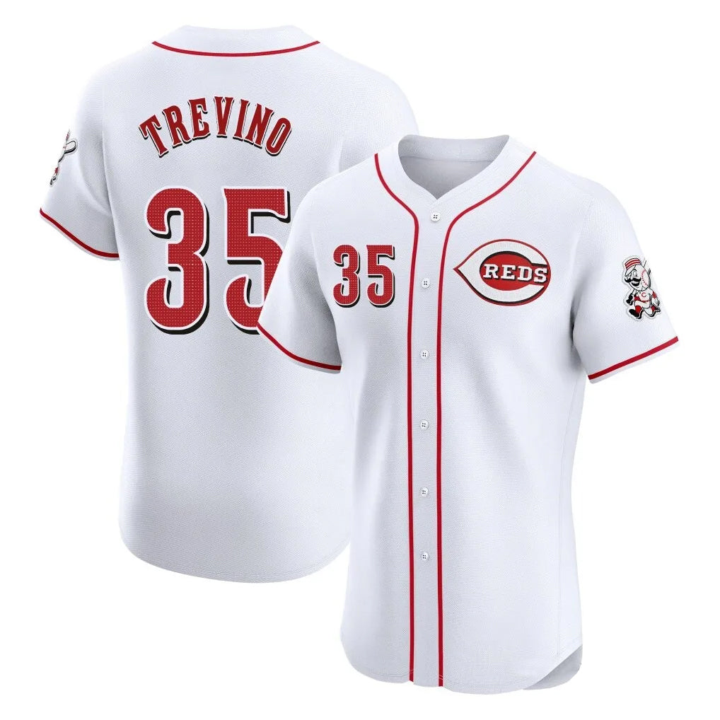 harde C.Reds #35 Jose Trevino Player White Limited Elite Home Stitched Jerseys