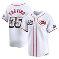 harde C.Reds #35 Jose Trevino Player White Speedway Classic Home Limited Stitched Jerseys