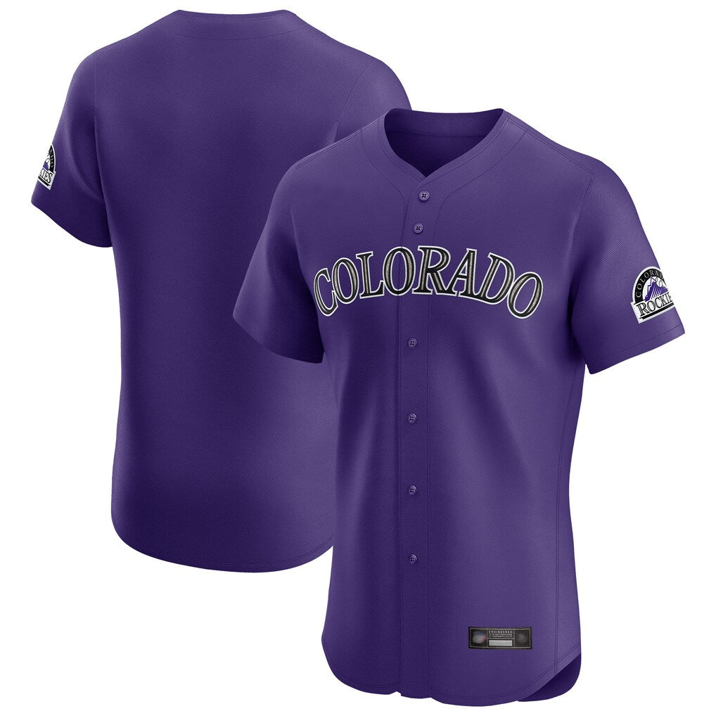 harde C.Rockies Purple Limited Elite Home Blank Player Stitched Jerseys