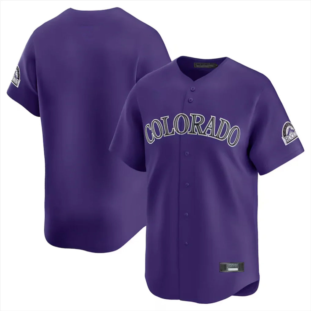harde C.Rockies Purple Limited Home Blank Player Stitched Jerseys