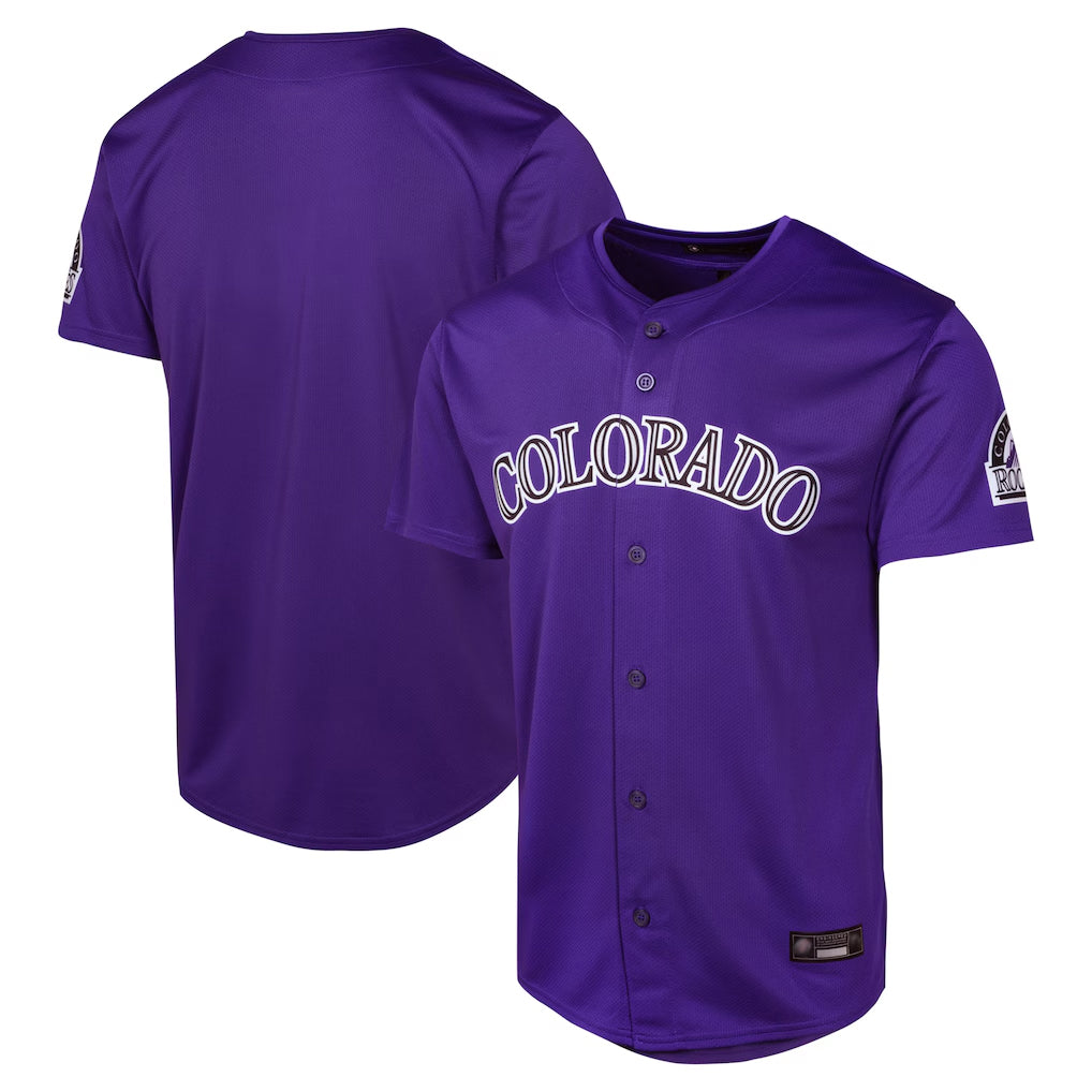 harde C.Rockies Purple Limited Home Game Blank Player Stitched Jerseys