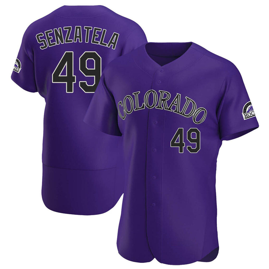 harde C.Rockies #49 Antonio Senzatela Player Purple Limited Elite Home Stitched Jerseys