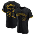 harde C.White Sox #58 Seranthony Dom¡§anguez Player Black Snake Skin City Home Game Stitched Jersey