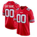harde Custom B.Bills Red Alternate Game Stitched Jerseys