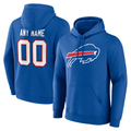 harde Custom B.Bills Team Authentic Personalized Name & Number Hoodie Stitched Jerseys