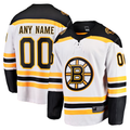 harde Custom B.Bruins White Away Breakaway Stitched Jerseys