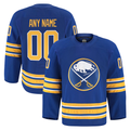 harde Custom B.Sabres Royal Home Authentic Pro Stitched Jerseys