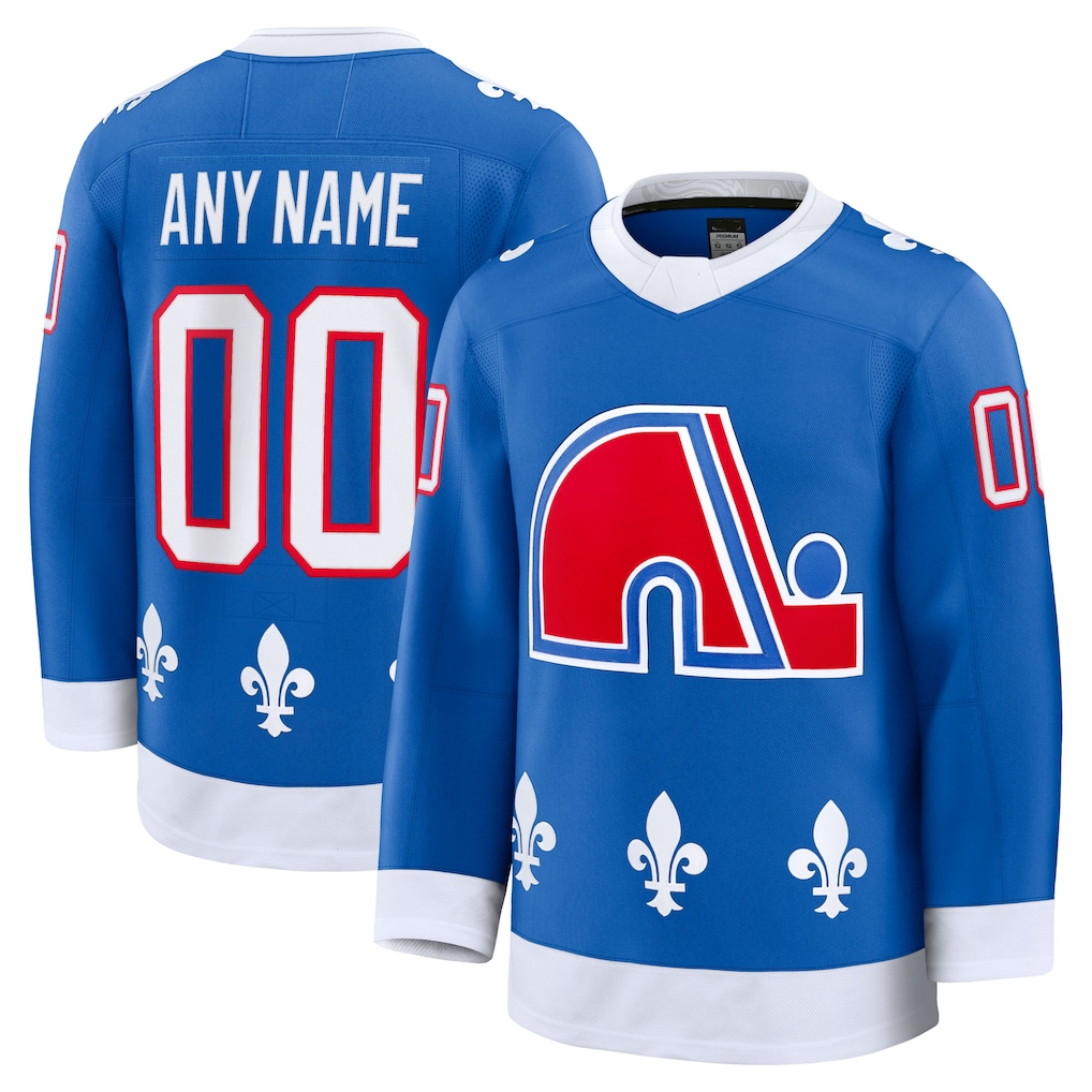 harde Custom C.Avalanche Blue Alternate Heritage Premium Jerseys