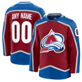 harde Custom C.Avalanche Burgundy Home Premium Jerseys