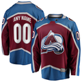 harde Custom C.Avalanche Maroon Home Breakaway Jerseys