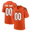 harde Custom C.Bengals Orange Home Game Any Name & Numbers Stitched Jerseys