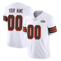 harde Custom C.Browns White Limited Vapor Untouchable Home Game Any Name & Numbers Stitched Jerseys