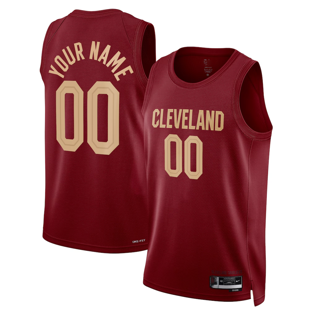 harde Custom C.Cavaliers Burgundy Swingman Jerseys - Icon Edition
