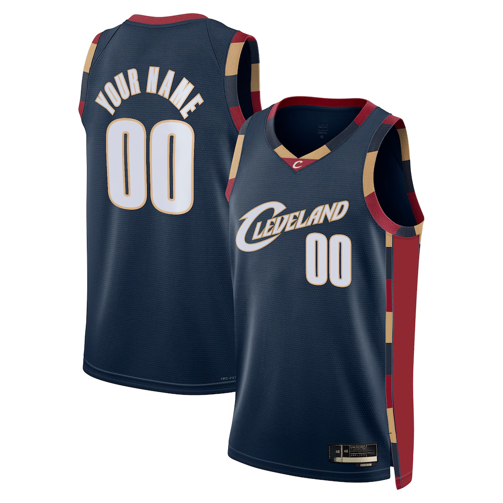 harde Custom C.Cavaliers Navy Swingman Jerseys - Classic Edition