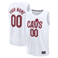 harde Custom C.Cavaliers White Fast Break Jerseys - Icon Edition