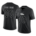 harde Custom D.Broncos Black Reflective Limited Any Name & Numbers Stitched Jerseys