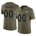 harde Custom D.Broncos Olive Salute To Service Limited Any Name & Numbers Stitched Jerseys